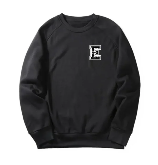 E letter Heart Print Sweatshirt E letter Heart Print Sweatshirt